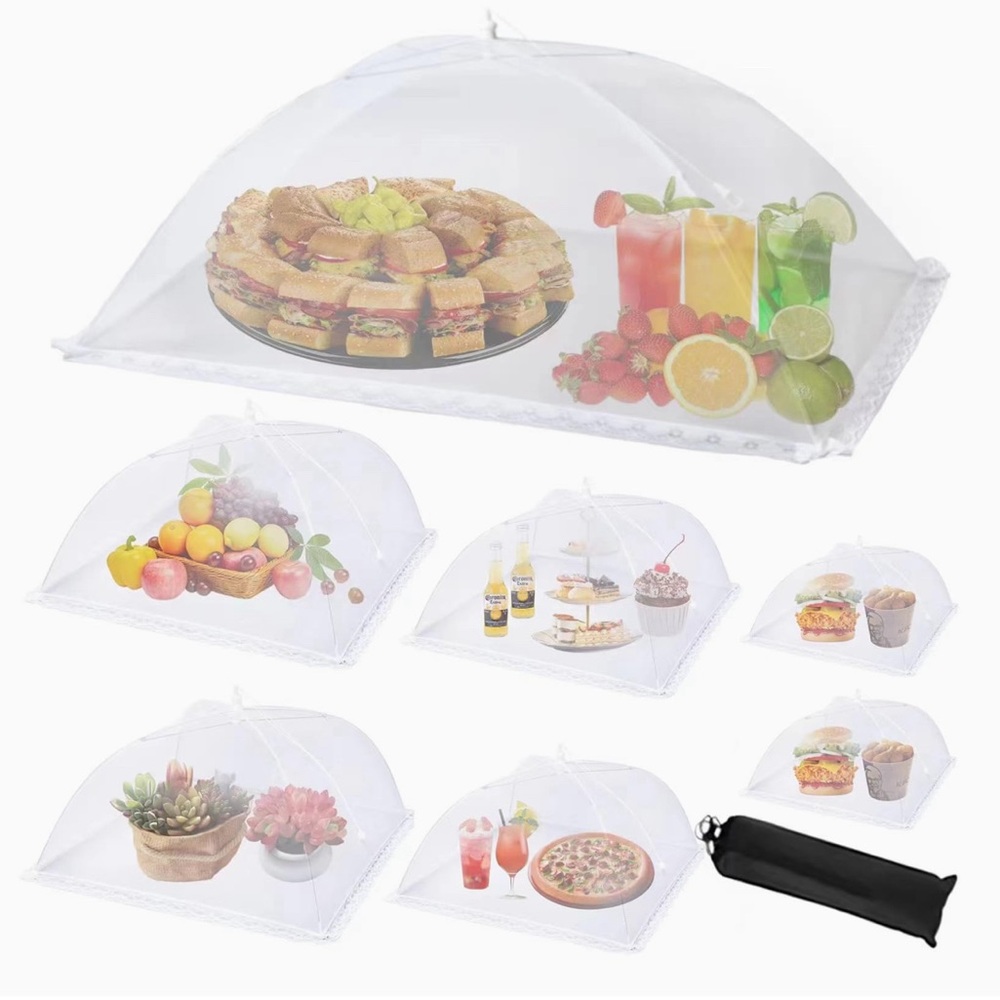 6 piece multi-size mesh food tent